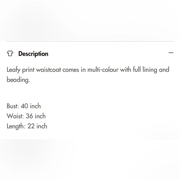 Halsey Collection Black Beaded Autumn Leaf Vest Size L - NWT - Picture 9 of 9